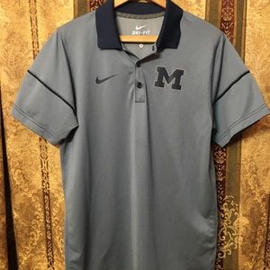 Nike dri-for polo Michigan state Medium